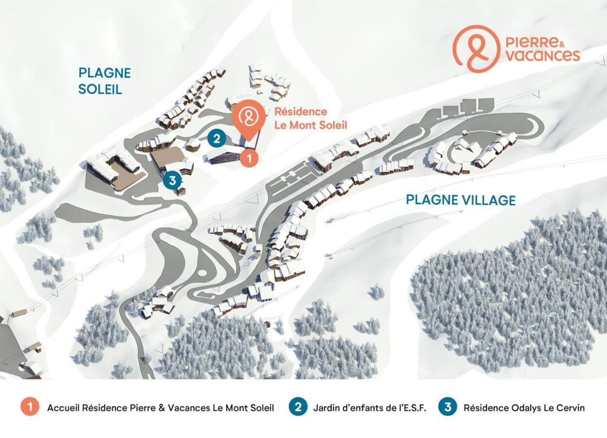 Residence Pierre & Vacances Le Mont Soleil La Plagne Eksteriør bilde